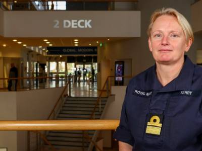 Royal Navy’s first female admiral takes command