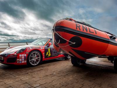 New lifeboat launched thanks to efforts of Porsche 911 fundraisers