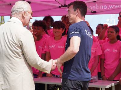 King Charles gives Emirates GBR the Royal seal of approval ahead of Bermuda Sail Grand Prix