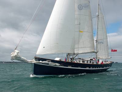 Young sailors overcome strong headwinds to arrive in Dartmouth for postponed Mayflower 400 Race
