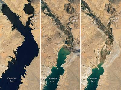 NASA images show largest reservoir in US is disappearing
