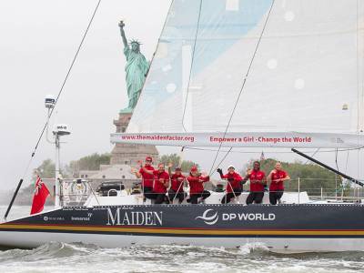 Maiden and her all female crew arrived in New York
