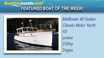 Featured Boat of the Week - Matthews 40 Sedan Classic Motor Yacht!