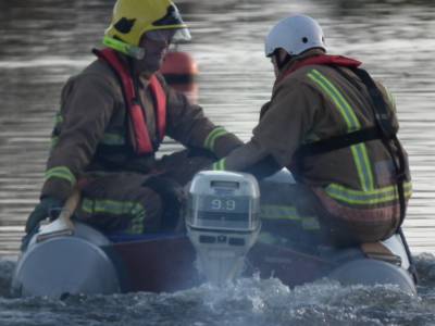 Wroxham Fire Fighters take to the water