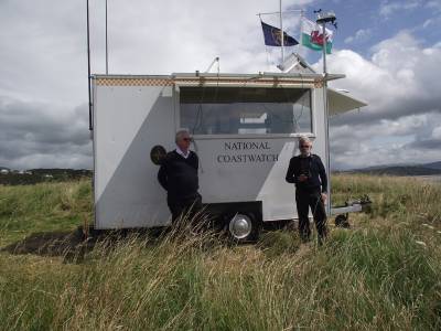 National Coastwatch Institution Mobile Station at Morfa Bychan 
