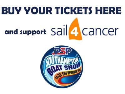 Buy your PSP Southampton boat show tickets here and support Sail 4 Cancer