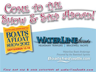 Trawlers at the 2012 Seattle Boats Afloat Show!