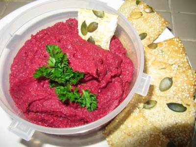 From the Galley - BEETROOT HUMMUS