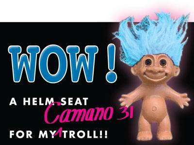 Wow! A Helm Seat for My (Camano) Troll...