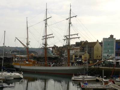 Tall Ship Kaskelot Visits Plymouth