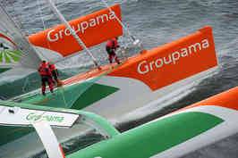 Groupama breaking even on Jules Verne Trophy sailing race
