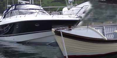 Two Boats – Yards Away but Years Apart