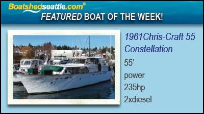 Boatshed Seattle International Yacht Brokers Featured Boat of the Week! Chris-Craft 55 Constellation