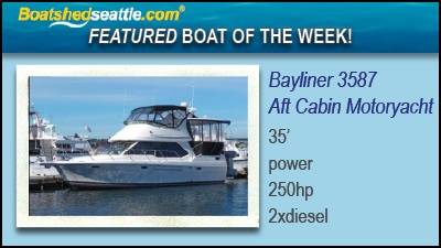 Waterline Boats / Boatshed Seattle Featured Boat of the Week ­ Bayliner 3587, Aft Cabin Motoryacht!