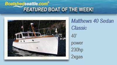 Featured Boat of the Week - Matthews 40 Sedan Classic Motor Yacht!